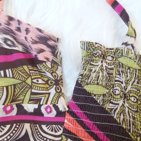 Summer Cotton Peppe Peluso pattern High Waisted dress - Picture 6 of 9